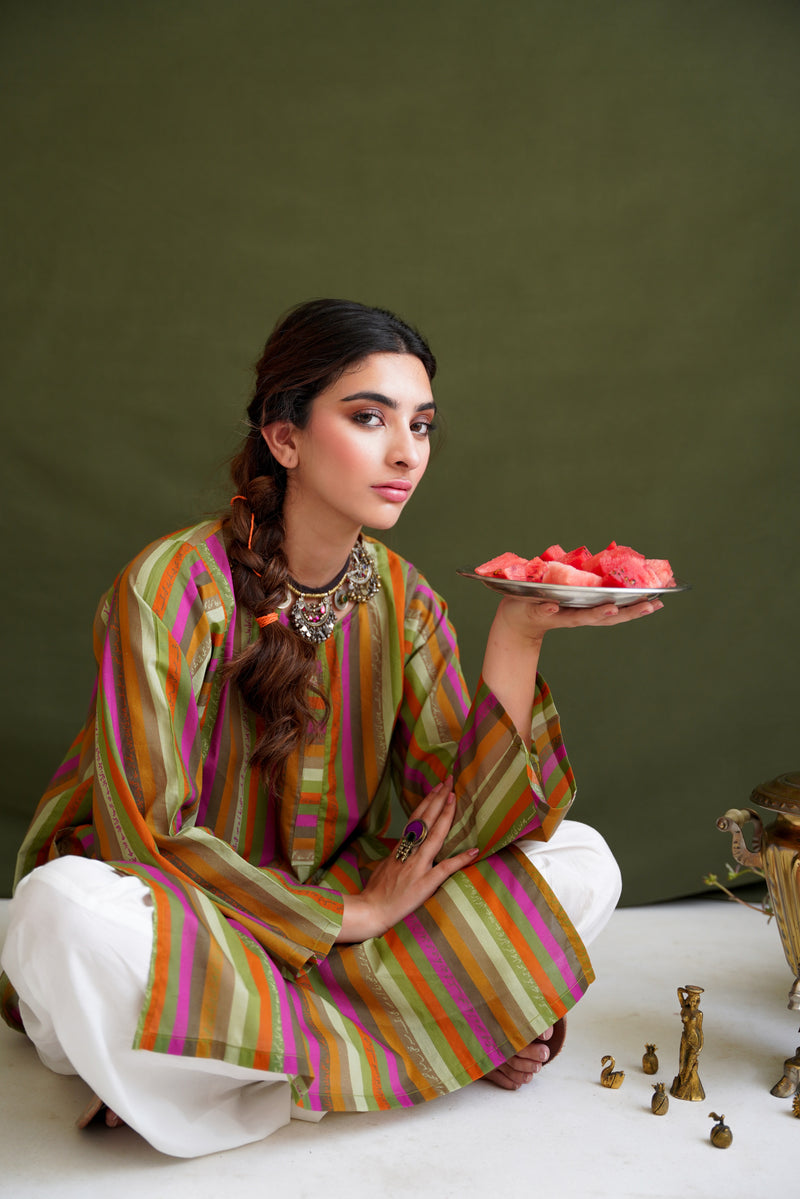 Dhanak Stripes Kurta