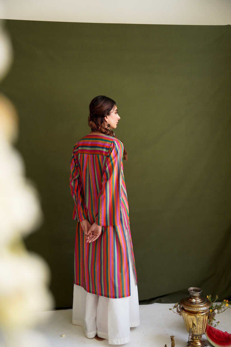 Rangeen Stripes Kurta